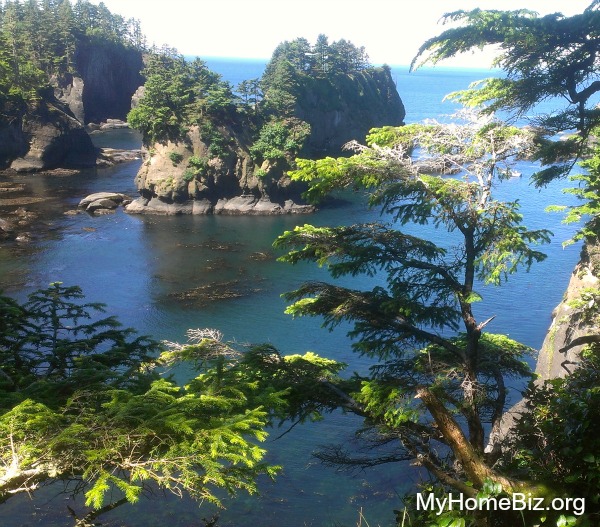 Beautiful Cape Flattery on  weekday because a home biz puts us in control of our hours!