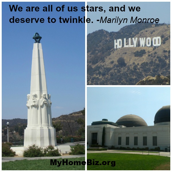 Griffith Observatory and Hollywood sign visited on our home biz excursion